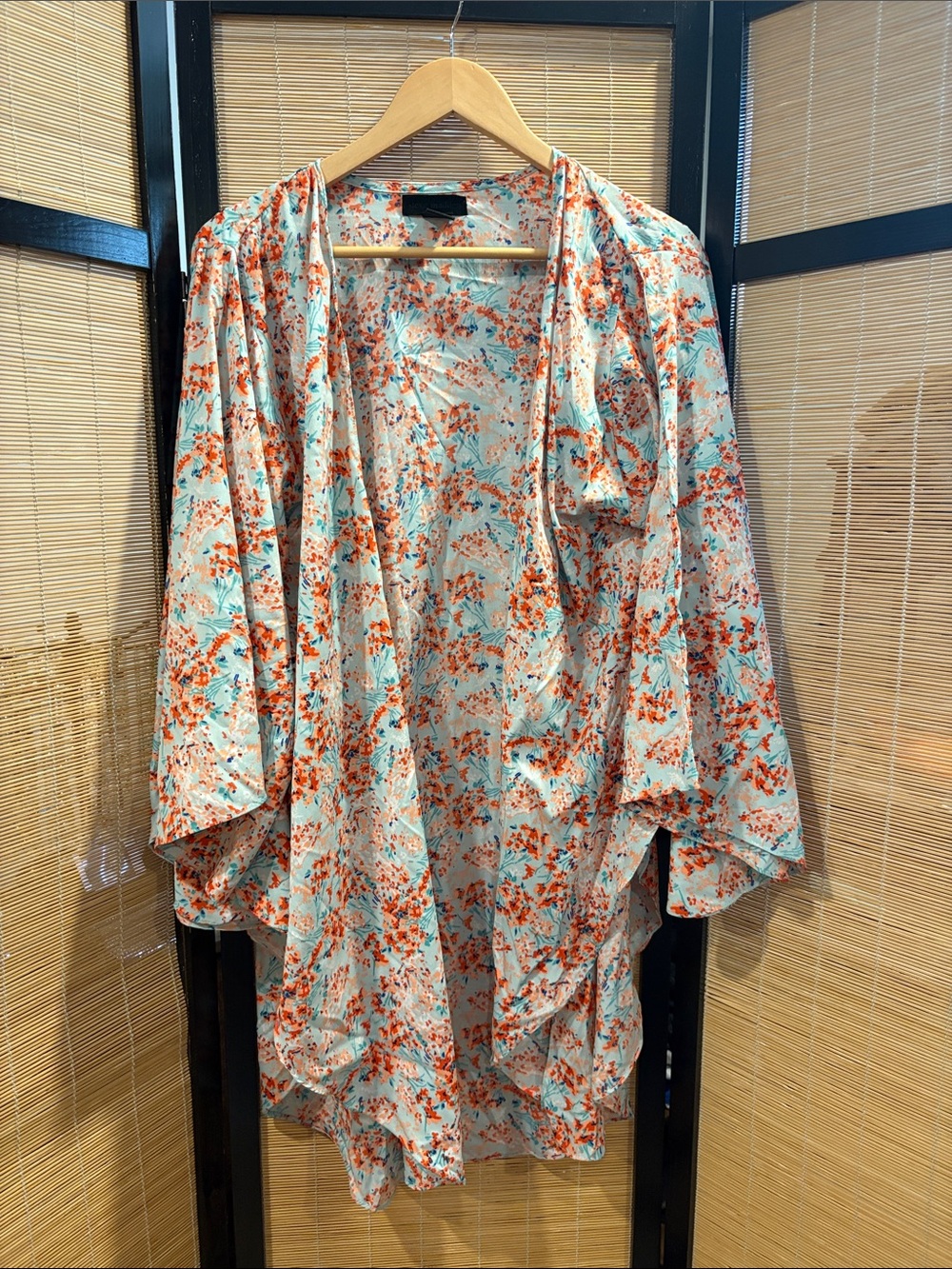 Steve Madden Floral Swim Coverup in Mint and Coral